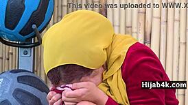 damn, watch this muslim girl kira perez fuck her trainer in pov cowgirl - hijab4k!