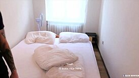 why is the czech hunter spanking that amateur's ass outdoors?