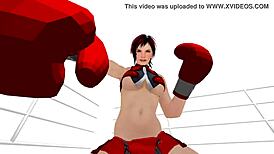 pov boxing match with femdom blowjob domination