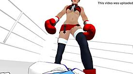 pov boxing match with femdom blowjob domination