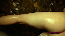 Big Tits Blonde Rips Clothes And Masturbates In Shower