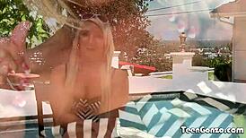 Teengonzo blonde Cali Carter, does she take that pounding in missionary and doggystyle?