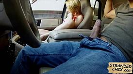 BLONDE TEEN DAKOTA SKYE FUCKS HARD FOR A RIDE! 2 3