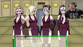 this naruto game just got way more interesting with uncensored jikage rising group sex