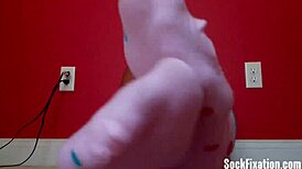 My feet look so cute in these socks, perfect for your domination