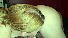 Pregnant wife goes wild licking my ass with raw desire.