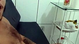 Young stud feels intense pleasure masturbating and cumming passionately