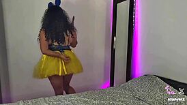 Creampie Sister-In-Law's Huge Tits Before Halloween Party