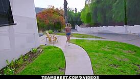 skinny allie addison, you gonna please your boss with anything for that job, huh? what’s the limit?