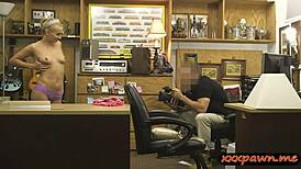 Blonde Woman Drilled Hard by Nasty Pawn Dude at Pawnshop