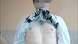 Boy Swallows Cum from a Used Condom in Homemade Fetish Scene