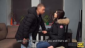 Debt Collector Pulls Out Hard Cock To Punish Wet Teen Debtor Roughly