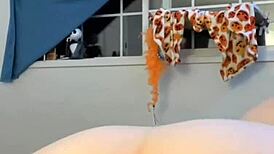 Doggystyle Anal and Pussy Play with Big Clit