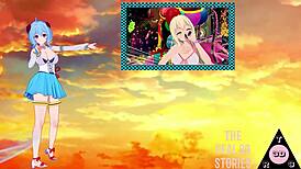 Princess esmeralda gets blowjob and cumshot in hentai