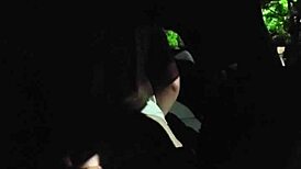 Couple Wife Blows Big Black Cock Outdoor Publicly