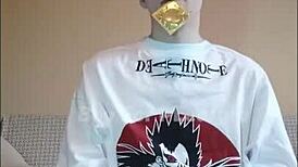 Boy Swallows Cum from a Used Condom in Homemade Fetish Scene