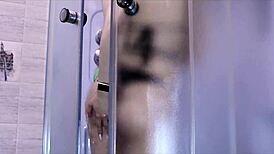 the russian milf groans during dirty talk orgasm