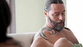 Jack Vegas seduced by horny stepdaughter Vanessa Sky in bikini blowjob