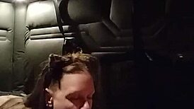 Kitty performs a blowjob while wearing a buttplug