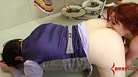 Hey, Watch This Bondage Slut Get Spitroasted Rough! Oh My God!