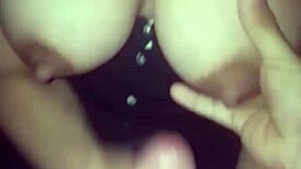 Tit Massage With Good Handjob Until Cumshot On My Slut's Big Tits