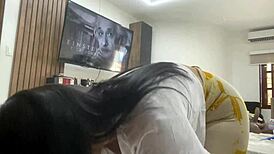 Chica caliente caught on hidden cam in her room, damn!
