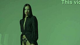 Victoria Mur, your sensual body touches are driving me wild!