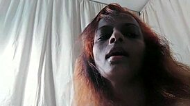 redhead wife takes hard anal fuck and deep blowjob from monster cock