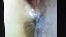 Intense masturbation with dildo leading to powerful orgasm using various toys