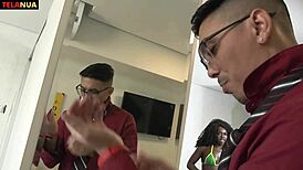 Alicia Ribeiro Gets A Hard Pounding From Her Boss Before Work. What A Morning Duty!