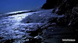 wild slut gets hardcore anal pounding on the beach with screams of thrill. super intense outdoor action!