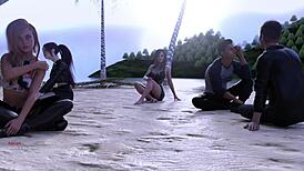 Tiny anime babe scores big in 3D football game