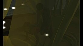 Lazy creamy doggy style with bent over anime hentai