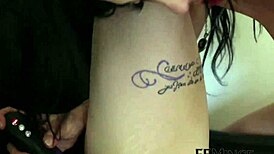 Feminge 4K - Aiden Ashley Gets Involved with Dildo in Group Setting