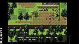 Hrpg adventure with Tina the swordswoman exploring the scarlet prison in episode 001