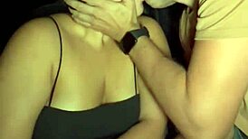 Unknown guy bangs young Colombian after disco, intense deepthroat and public car sex with big ass