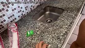 i calld my latina neighbor to fix her sink but i fucked her pussy insted