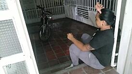 Stepsister convinces me on outdoor stairs for homemade fun