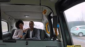 Fake Taxi Selva Lapiedra Banged by Two Big Cocks in London Backseat