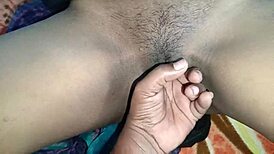 Desi hot wife gets cumshot closeup with natural tits and tight pussy in pov.