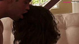 my girlfriend heads to shower and i slam her tight body hard