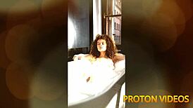 Curly blonde Natasha Sub gags on deepthroat facefuck. Can she handle Proton Cook's intensity?