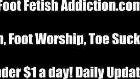 Savoring Each Pink Toe with Intense Pleasure