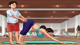 Summertime Saga Gym Lesson with Busty Milf Encounter