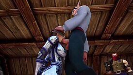 Throne room gets steamy with wild sex in Warcraft parody