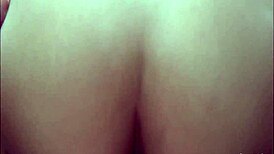 hot asian chick rides with her creamy pussy exposed