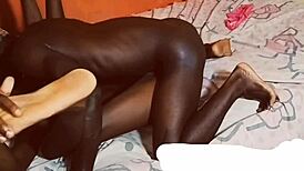 She teases me in bedroom, ripping clothes before i fuck her skinny muscular bodybuilder pussy