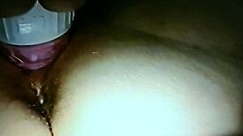 Blindfolded wife gets drilled with RABBIT DILDO in wild session.