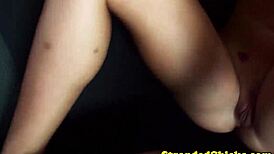 Cumshot on Blonde During Outdoor Sex