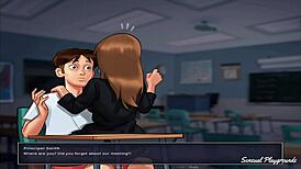 Summertime Saga Gym Lesson with Busty Milf Encounter